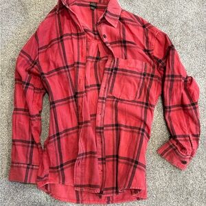 Wild Fable Red and Black Plaid Shirt